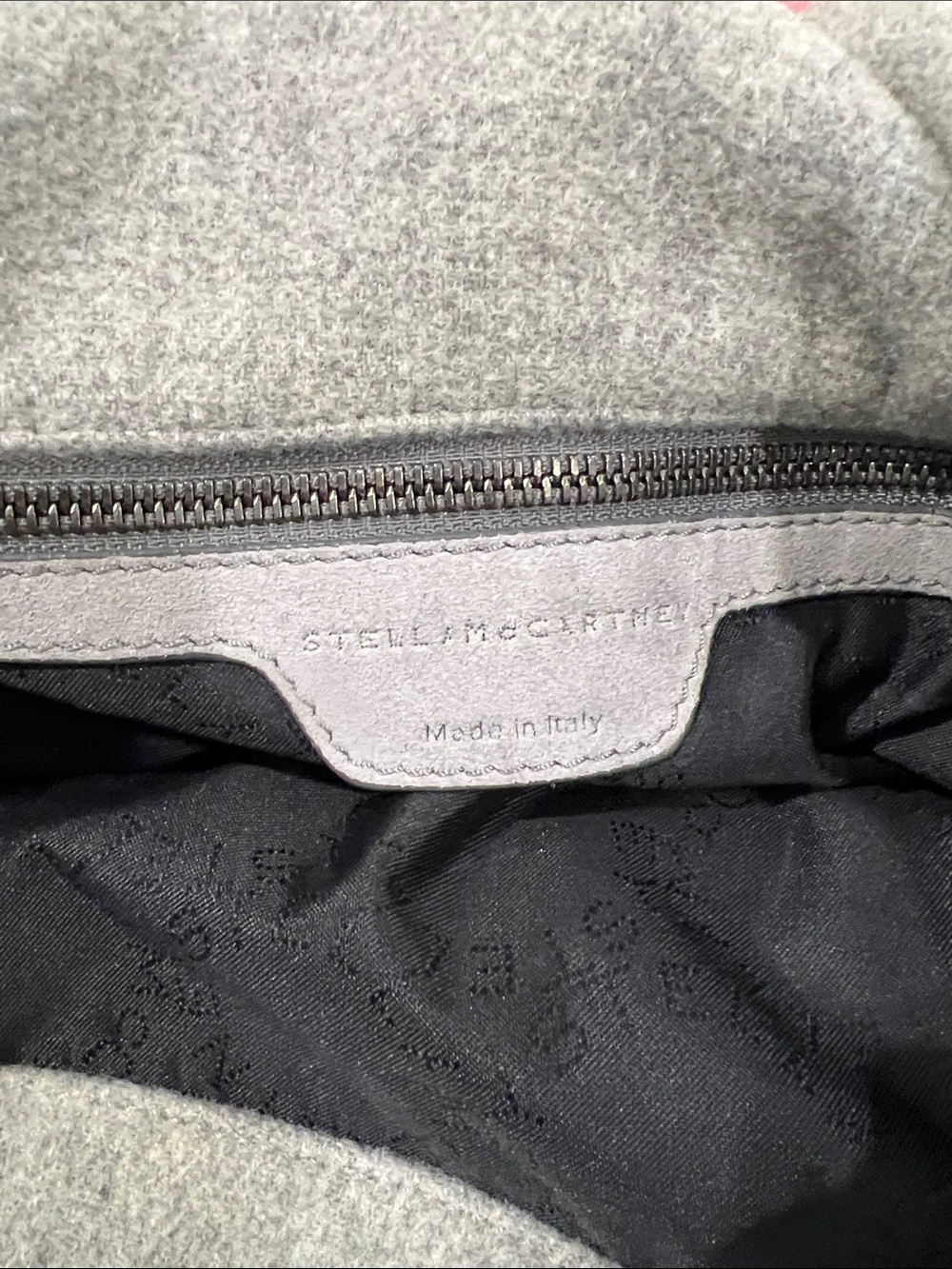Stella McCartney Falabella Gray Faux Fur Shoulder Bag - Picture 12 of 14